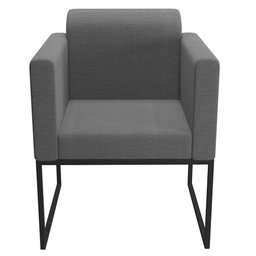 Poltrona Decorativa Pés Metálicos Anita Linho 762 F02 Cinza - Mpozenato - 4 Poltrona Decorativa Pés Metálicos Anita Linho 762 F02 Cinza - Mpozenato - 4