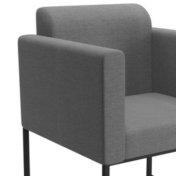 Poltrona Decorativa Pés Metálicos Anita Linho 762 F02 Cinza - Mpozenato - 3 Poltrona Decorativa Pés Metálicos Anita Linho 762 F02 Cinza - Mpozenato - 3