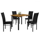 Ver imagem 2 de Mesa de Jantar 4 Lugares Tokio Preto/nature - Art Panta