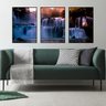 Trio de Quadros Cachoeira 2 60x40 (com chassi) - 5