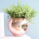 Ver imagem 2 de Arranjo de Folhagem Artificial no Vaso Rose Gold Pequeno|Linha Permanente Formosinha