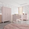 Jogo de Quarto Infantil Maya Rose Guarda-roupa Cômoda Berço - 1