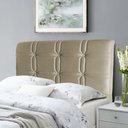 Ver imagem 1 de Cabeceira Cama Box Solteiro 90cm Suede Velut Bege - King House