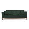 Sofá Fixo Living Barcelona com 2.50 Mt em Suede Verde - Meu Lar - 1