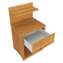 Ver imagem 2 de Mesa de Cabeceira Ma 1 Gaveta Cor Cinamomo