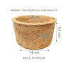 VASO PARA PLANTA XAXIM FIBRA DE COCO NATURAL Nº02 - 05 UND - 2