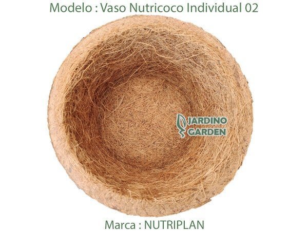 VASO PARA PLANTA XAXIM FIBRA DE COCO NATURAL Nº02 - 05 UND - 3