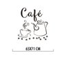 Adesivo Decorativo Parede Cozinha - Café com Bule - 4