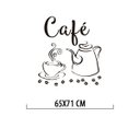 Ver imagem 4 de Adesivo Decorativo Parede Cozinha - Café com Bule