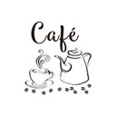 Ver imagem 2 de Adesivo Decorativo Parede Cozinha - Café com Bule