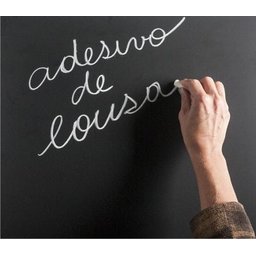 Adesivo Lousa Quadro Negro, Preto Fosco, 200 x 50 cm + 4 Giz - 2