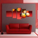 Ver imagem 4 de Quadro Decorativo Sinuca Bilhar Salas De Jogos Interiores Mosaico 5 Peças Com Moldura