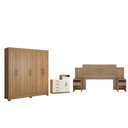 Ver imagem 1 de Conjunto Quarto de Casal Completo Ferrara Amendola Off-White