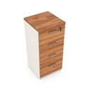 Ver imagem 7 de Arquivo 04 Gavetas Pasta Suspensa – 1,28×0,46×0,45m Nogal Sevilha/Branco – 34314