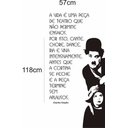 Ver imagem 3 de Adesivo Decorativo para Parede e Porta Charlie Chaplin