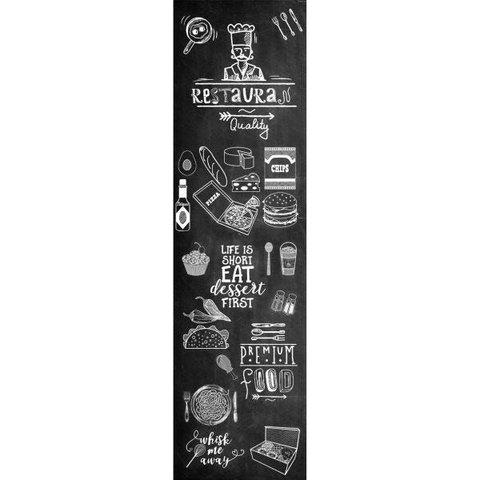 Adesivo Decorativo Parede Chalkboard Lousa Restaurante, Cozinha, Área Gourmet 1,80 X 0,50 M