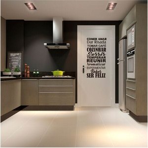 Adesivo Decorativo Parede Frase Cozinha, Area gourmet