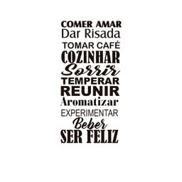 Adesivo Decorativo Parede Frase Cozinha, Area gourmet - 2