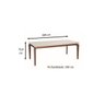 Mesa de Jantar Lauren Branco Gloss com Natural 1,80 M - 2