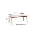 Ver imagem 2 de Mesa de Jantar Julien Branco Gloss 1,80 M