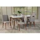 Ver imagem 1 de Mesa de Jantar Julien Branco Gloss 1,80 M
