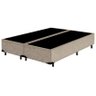 Base Cama Box Bipartido Premium Casal 1,38 X 1,88 X 0,32 Sued Bege - 1