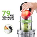 Ver imagem 2 de Amzchef Espremedor de Prensagem a Frio com Chute Largo para Frutas Inteiras (branco)