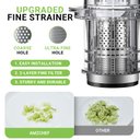 Ver imagem 6 de Amzchef Espremedor de Prensagem a Frio com Chute Largo para Frutas Inteiras (branco)