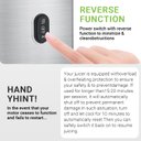 Ver imagem 7 de Amzchef Espremedor de Prensagem a Frio com Chute Largo para Frutas Inteiras (branco)