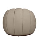 Ver imagem 5 de Kit 02 Poltrona Decorativa Concha Base Arco Giratória Veludo Cor:bege