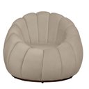 Ver imagem 3 de Kit 02 Poltrona Decorativa Concha Base Arco Giratória Veludo Cor:bege