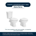 Ver imagem 4 de Assento Sanitário Soft Close Atlantis Preto para Vaso Hervy