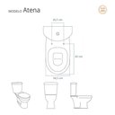 Ver imagem 3 de Assento Sanitário Soft Close Atlantis Preto para Vaso Hervy