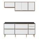 Ver imagem 2 de Cozinha Compacta New Paris 8 Ptas 2836 Multimóveis Duna/Branco