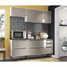 Cozinha Compacta New Paris 8 Ptas 2836 Multimóveis BR/Laca Fume - 1