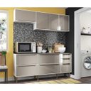 Ver imagem 1 de Cozinha Compacta New Paris 8 Ptas 2836 Multimóveis BR/Laca Fume