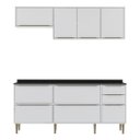 Ver imagem 2 de Cozinha Compacta New Paris 8 Ptas 3 Gav 2836 Multimóveis Branco