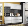 Cozinha Compacta New Paris 8 Ptas 3 Gav 2836 Multimóveis Branco - 1
