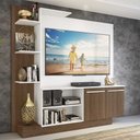 Ver imagem 1 de Estante com Painel TV 55" e 2 portas Denver Multimóveis Argila/Branco 