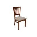 Ver imagem 2 de Kit 2 Cadeiras de Jantar em Madeira Maciça Estofada Bege