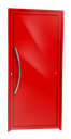Ver imagem 1 de Porta Alumínio Lambril Savana c/Puxador e.Vermelho 90 Brimak