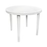 Mesa Plástica Redonda Capri - Dolfin Branca - 1
