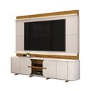 Ver imagem 2 de Home Estante Tv 75" Ahri Ripado Canelado 4 Portas com Amortecimento Offwhite/freijó G18 - Gran Belo