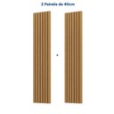 Ver imagem 4 de Painel Ripado para TV até 32 Polegadas 80cmx230cm Aruá CabeCasa MadeiraOriginals Marrom Jatobá