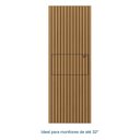 Ver imagem 5 de Painel Ripado para TV 32 Polegadas Planejado 80x230cm Aruá CabeCasa MadeiraOriginals Marrom/Jatobá