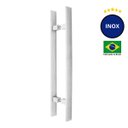 Ver imagem 2 de Puxador Porta de Madeira ou Vidro 4cm x 1cm Inox Escovado Loja da Indústria 1000mm x 800mm