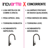 Torneira Monocomando Preta Cozinha Área Gourmet Ducha Regulável Extensor 47cm Luxo Inovartte In28 - 2