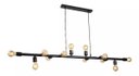 Ver imagem 3 de Lustre Pendente Luminária Preto Sputnik Moderno Retrô para 12 Lâmpadas Sala Área Gourmet Inl56