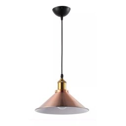 Lustre Pendente Luminária Cobre Bronze Industrial Vintage Retrô Sala Área Gourmet Cozinha Inl21 - 2