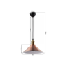Lustre Pendente Luminária Cobre Bronze Industrial Vintage Retrô Sala Área Gourmet Cozinha Inl21 - 6